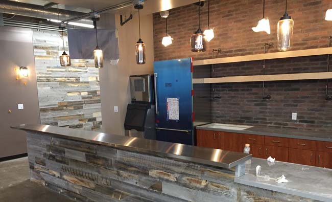 Commercial Kitchen Front Counter Installation
