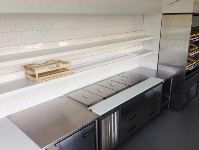 Concealed Bracket Shelves with Power Coating