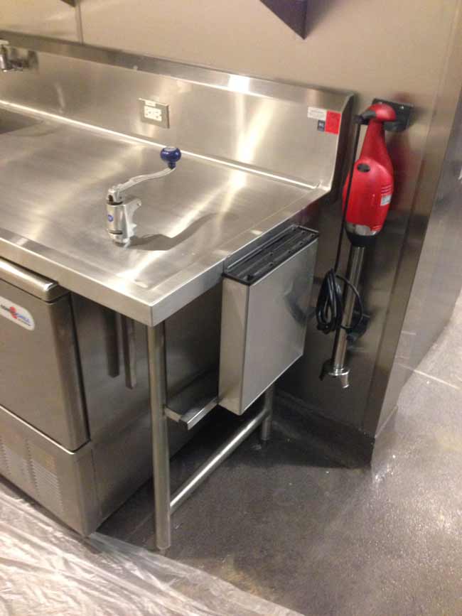 Can opener cusom installed into a table top