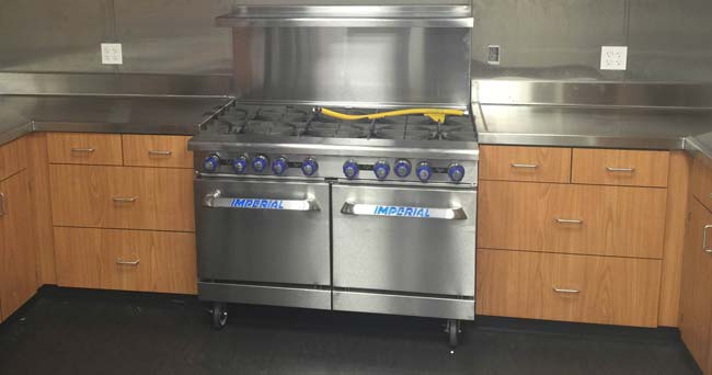 Stainless Steel Counter in Firehouse Station