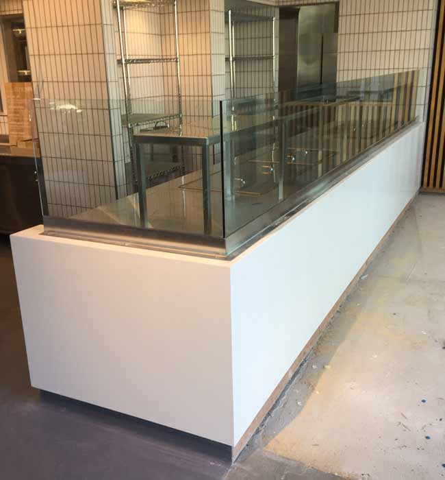 Custom Stainless Steel Sneeze Guards for LA Restaurant