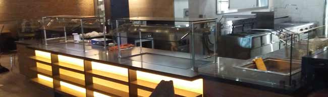 Sneeze Guard Installation of Restaurant in Orange County, CA